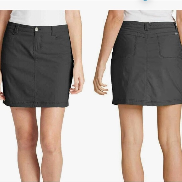 Eddie Bauer Women's Adventurer 2.0 Skort Black  size 10 - Picture 1 of 11